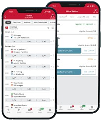 Wetten und Live Wetten in der Tipico App